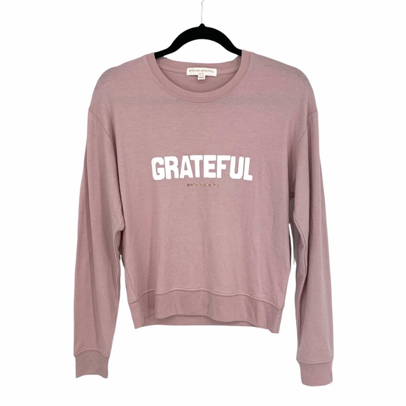 Spiritual Gangster Tops - Spiritual Gangster Mauve Grateful Sweatshirt